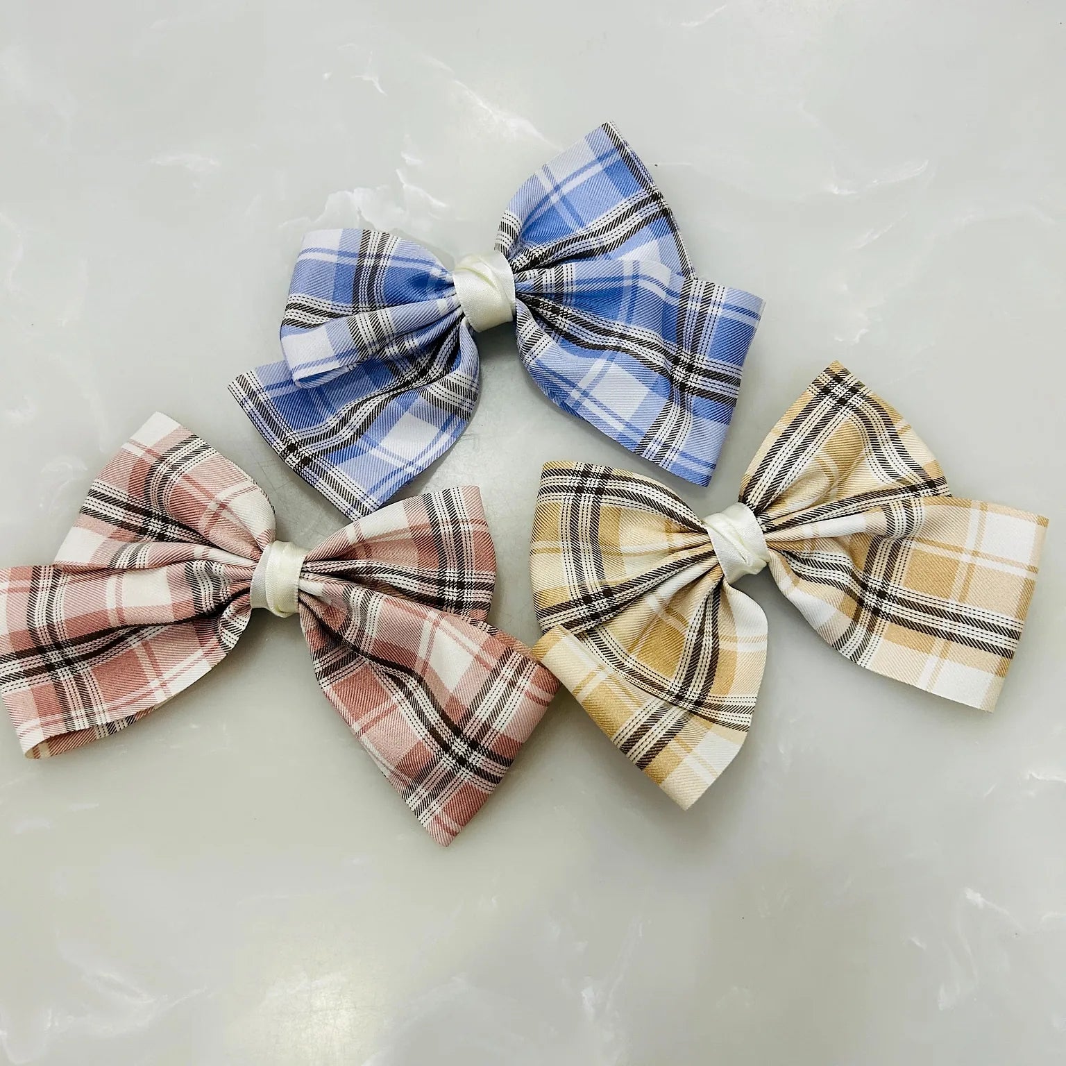 Pinterest striped bow(1pc)