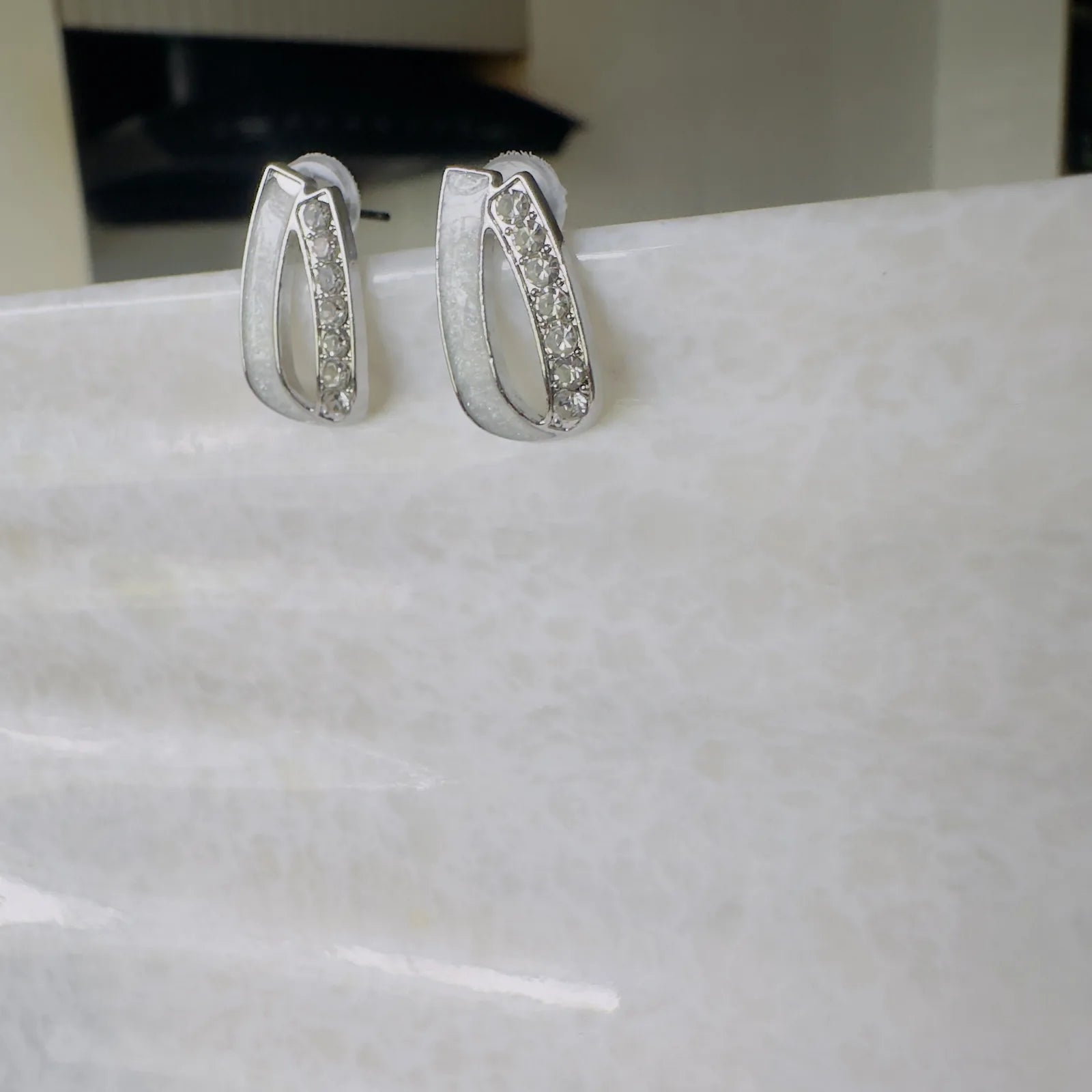 Crystal Loop Earrings ✨