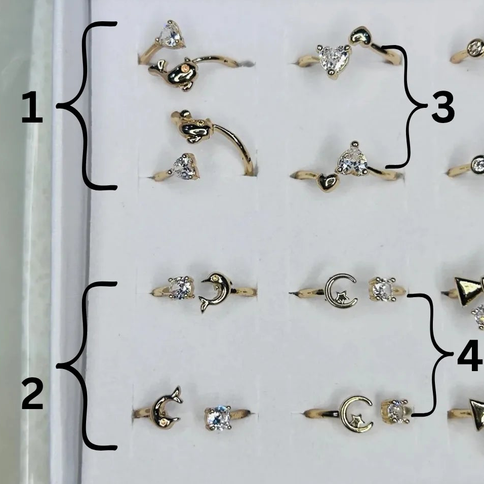 Crystal rings(1 pc)