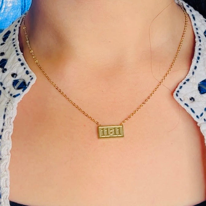 11:11 Bar Necklace ✨