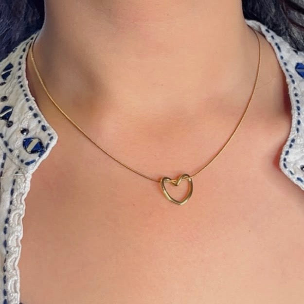 Minimal Heart Necklace♥️
