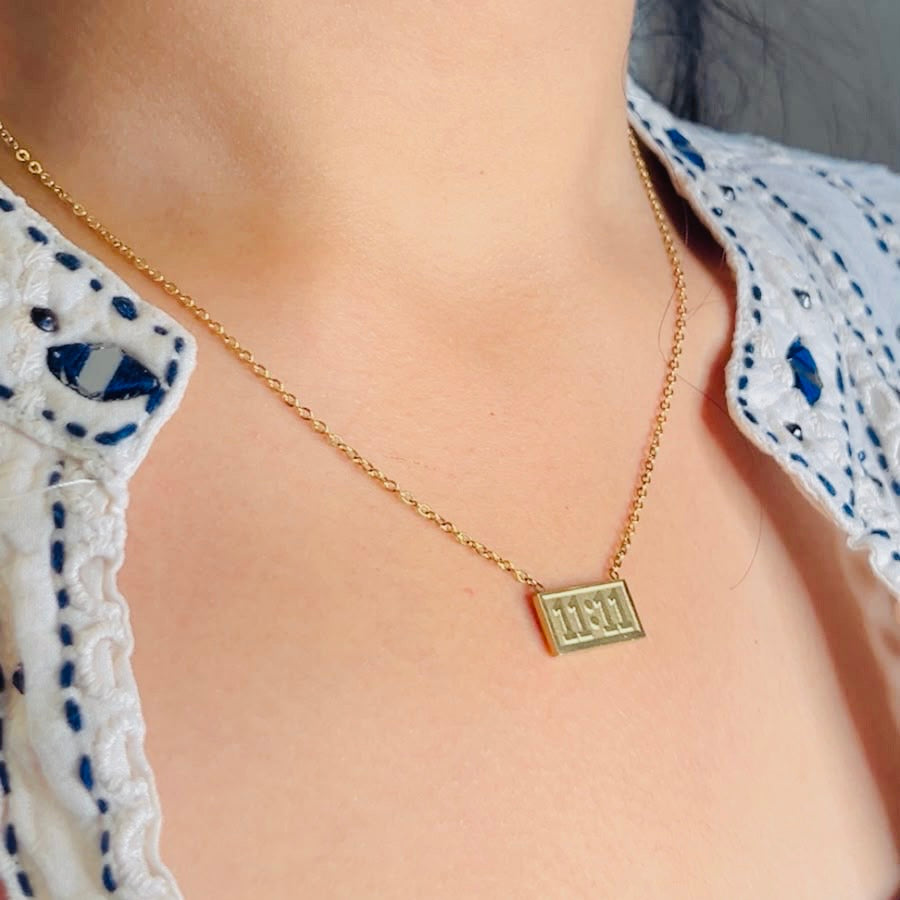 11:11 Bar Necklace ✨