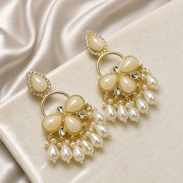 White Pearl Jhumka