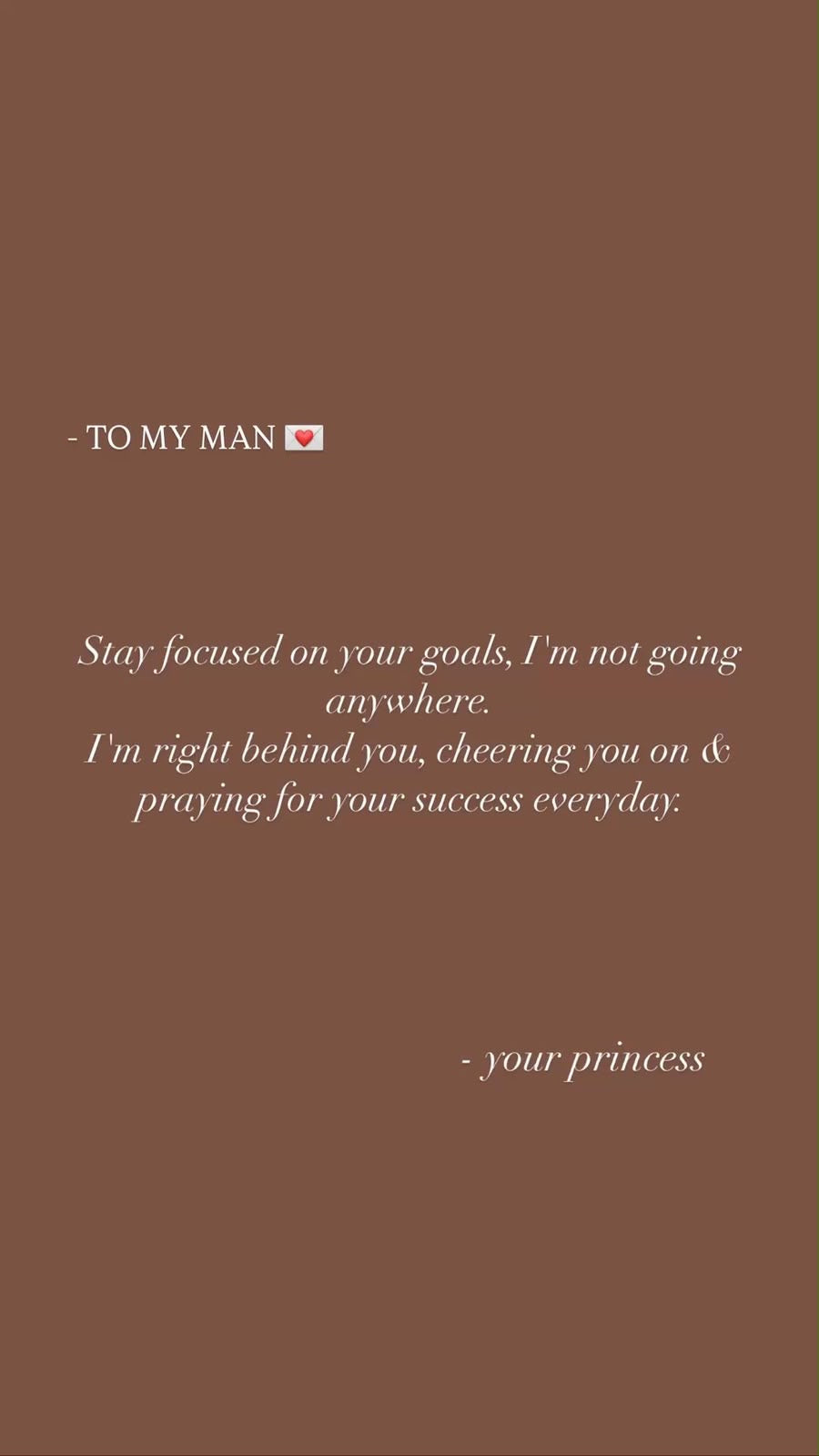 For boyfriend/ husband