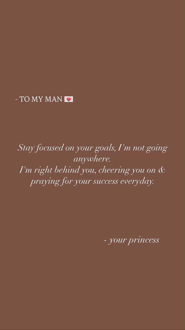 For boyfriend/ husband
