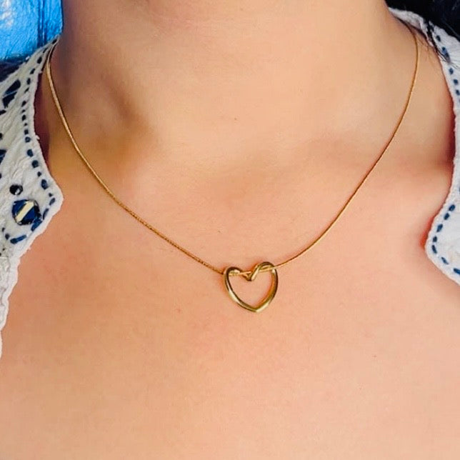 Minimal Heart Necklace♥️