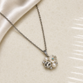 White Floral Pearl Pendant
