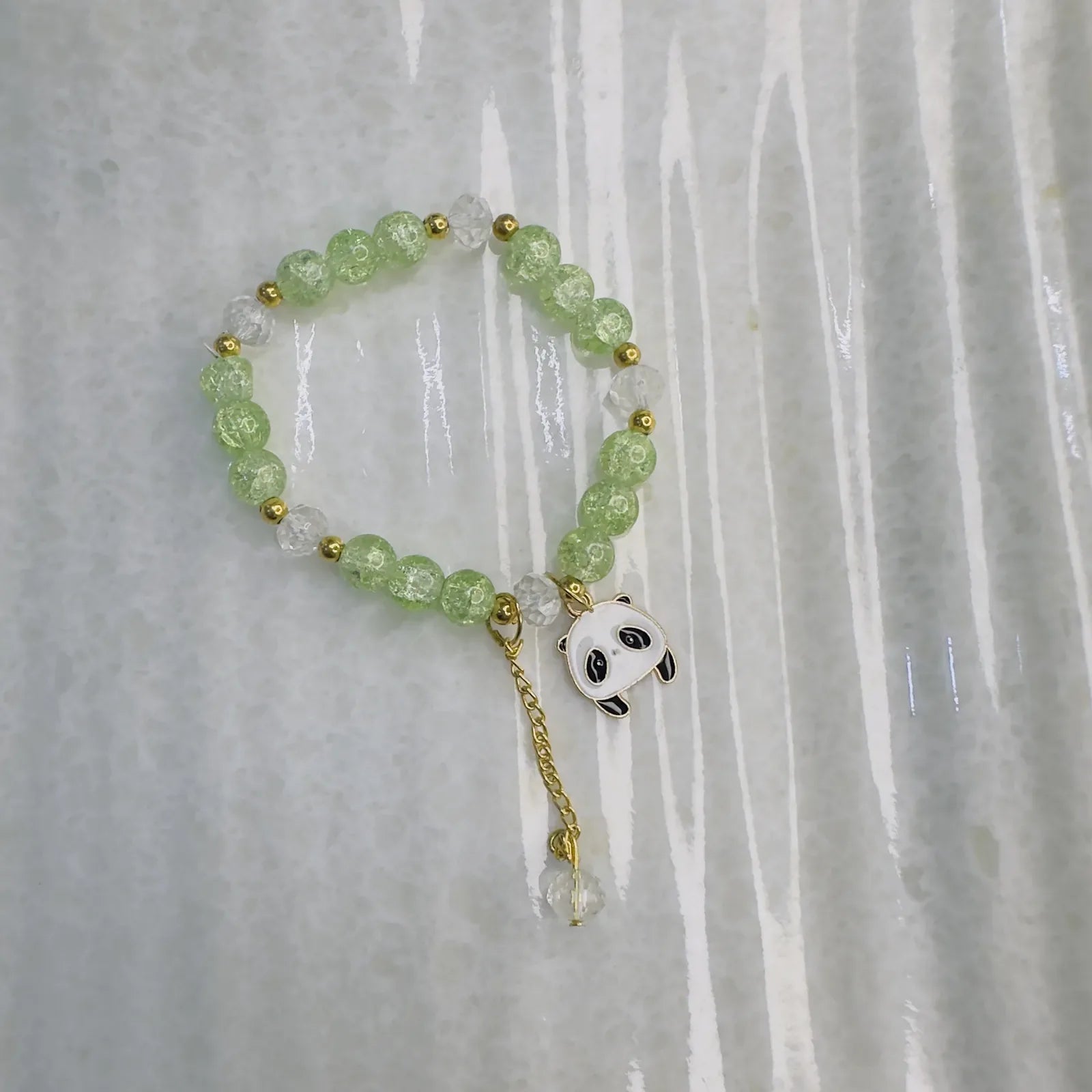Greenish Charm Bracelet