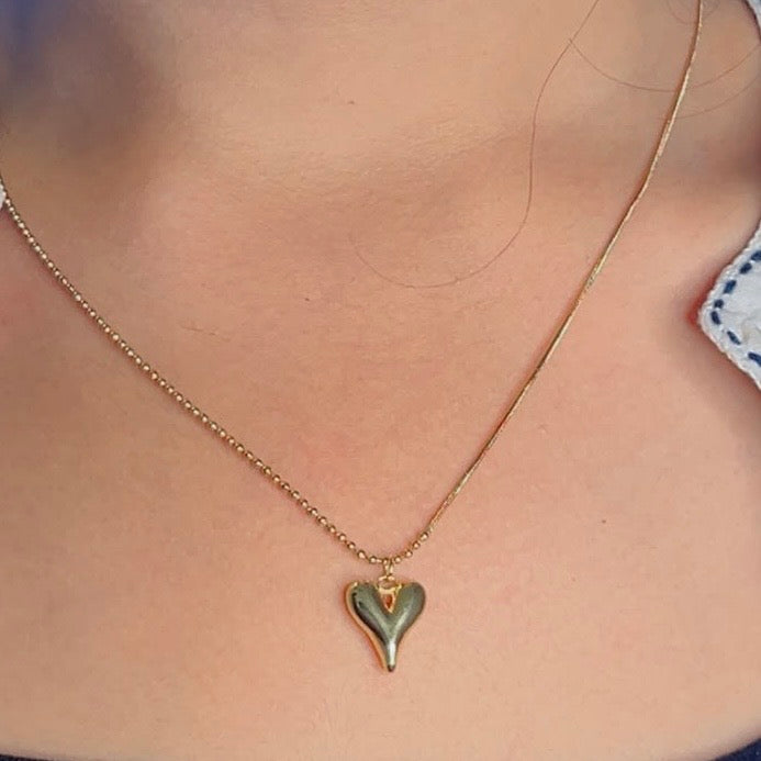 Puffy Heart Necklace ❤️
