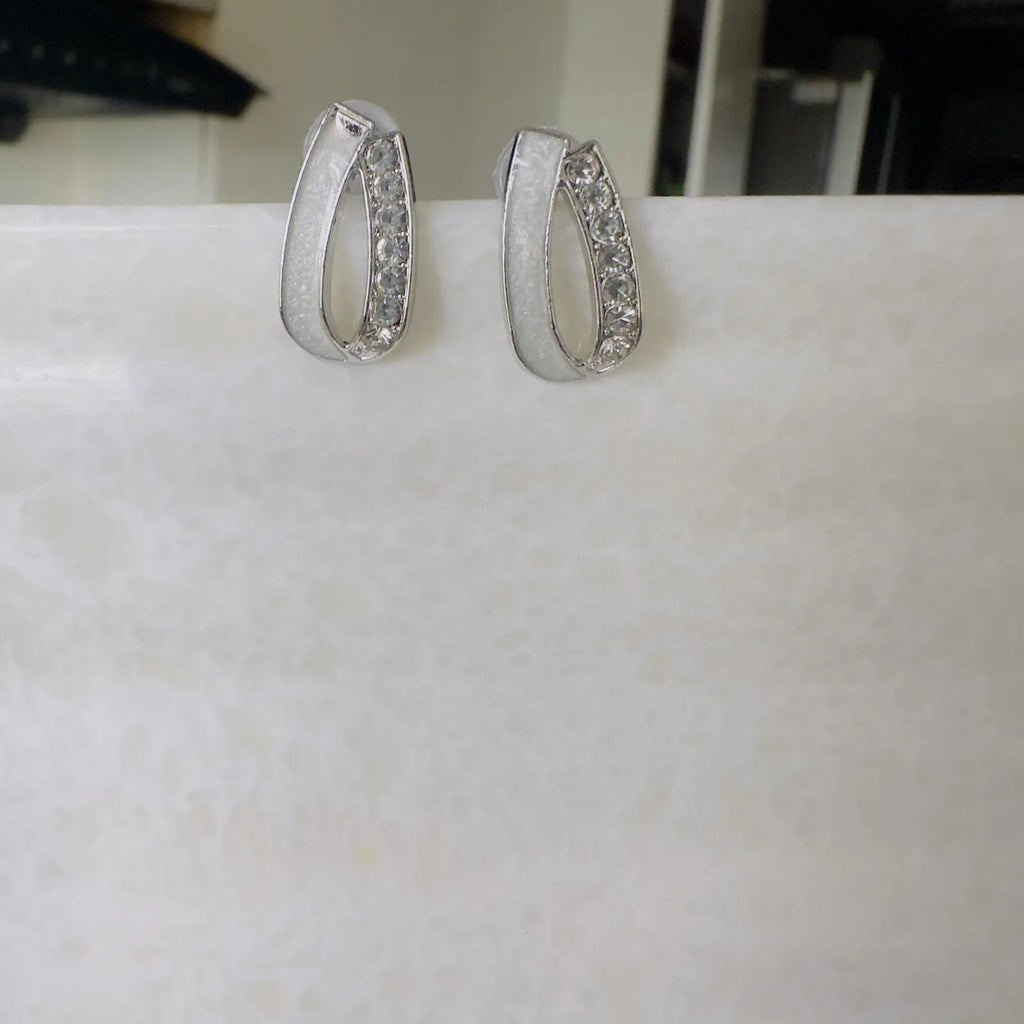 Crystal Loop Earrings ✨