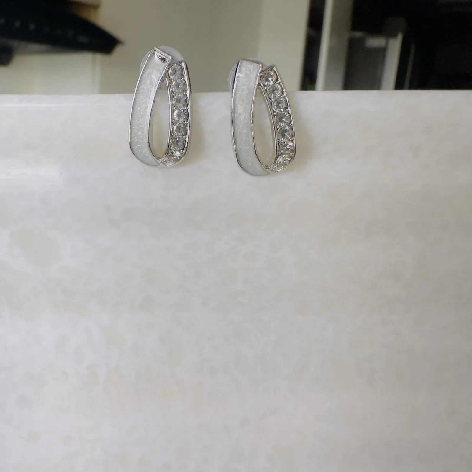 Crystal Loop Earrings ✨