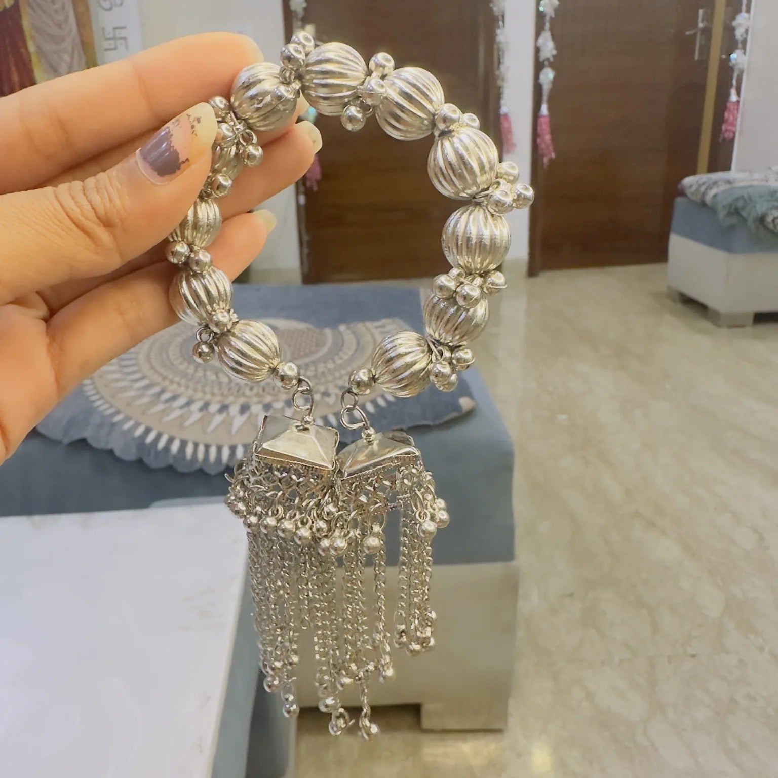 Oxidised bracelet latkan