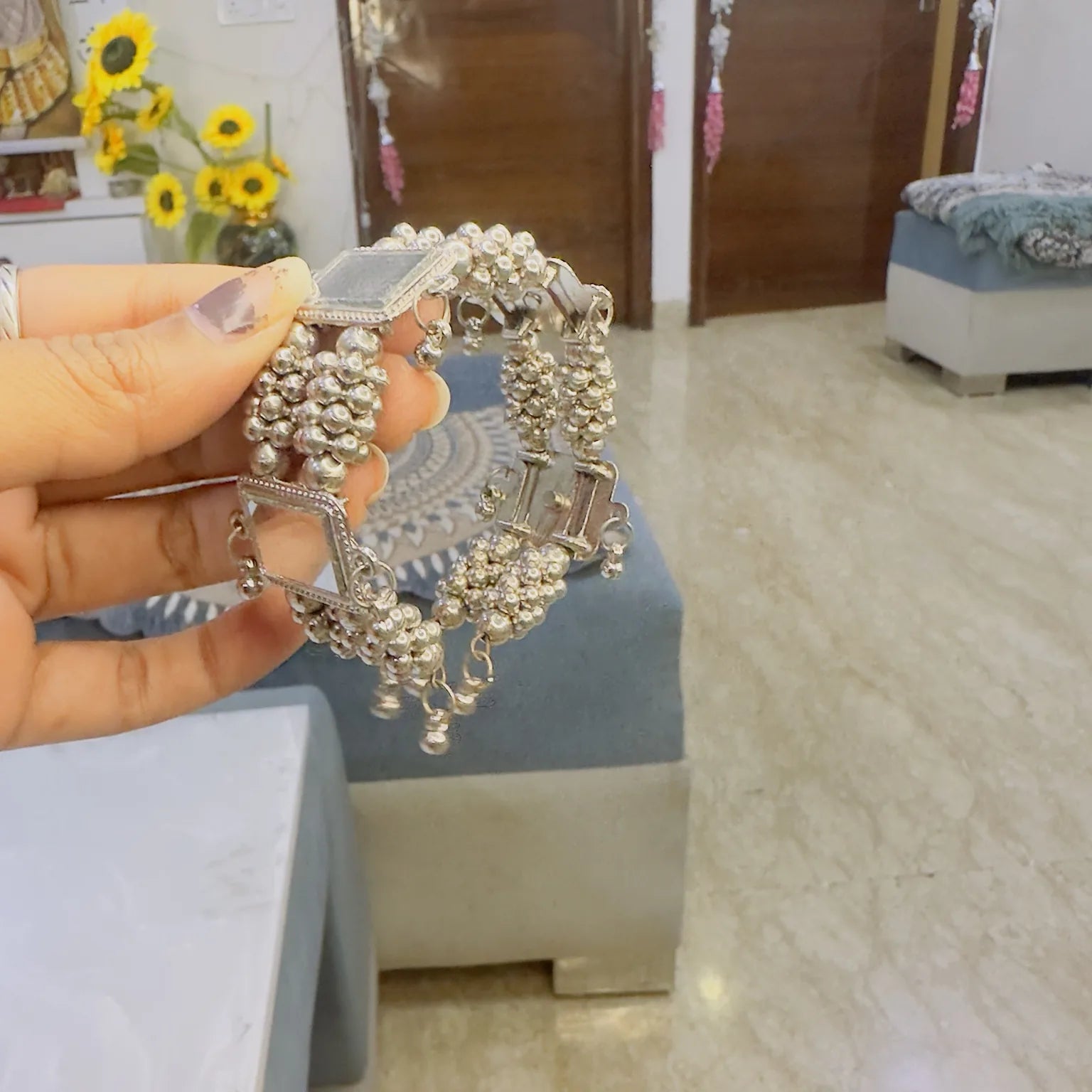 Mirror oxidised Bracelet