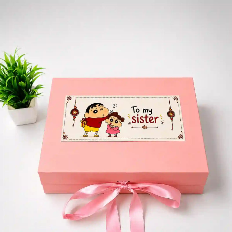 For sister Hamper box with Fairy Lights