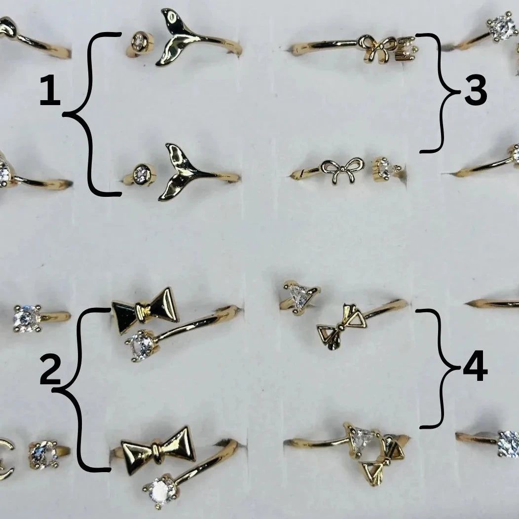 Crystal rings(1 pc)